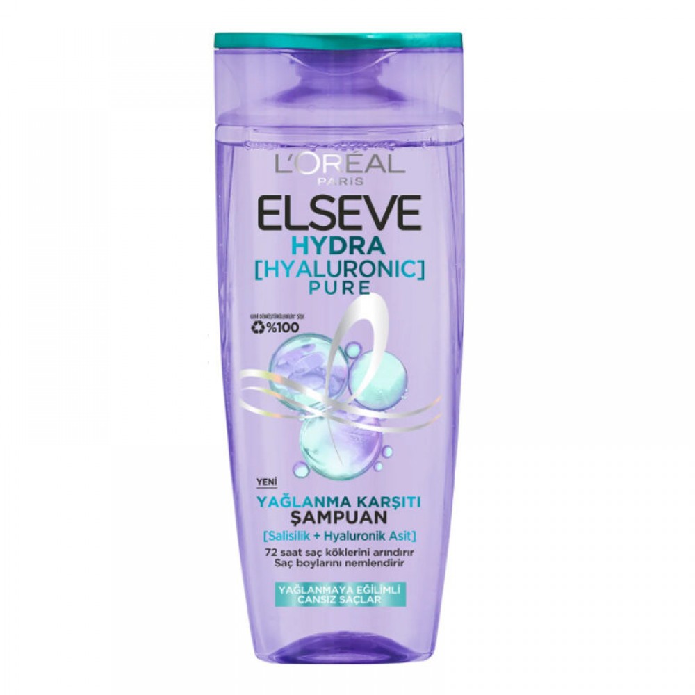 Elseve Hydra Hyaluronic Pure Yağlanma Karşıtı Şampuan 300 ml